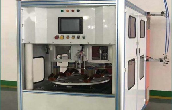 Double Heads Four Stations Vertical Type Coil Winding Machine