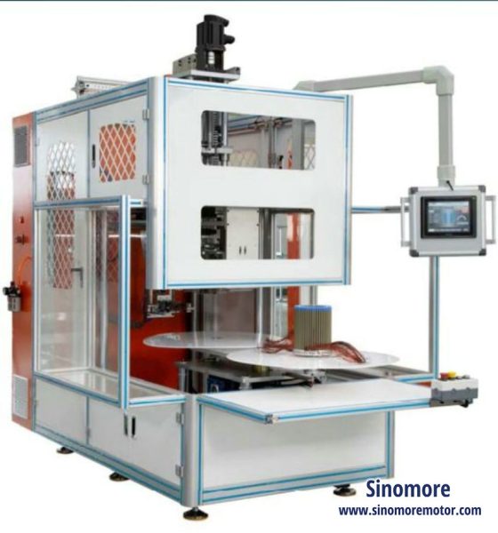 Single-Head-Double-Stations-Vertical-Type-Coil-Winding-Machine