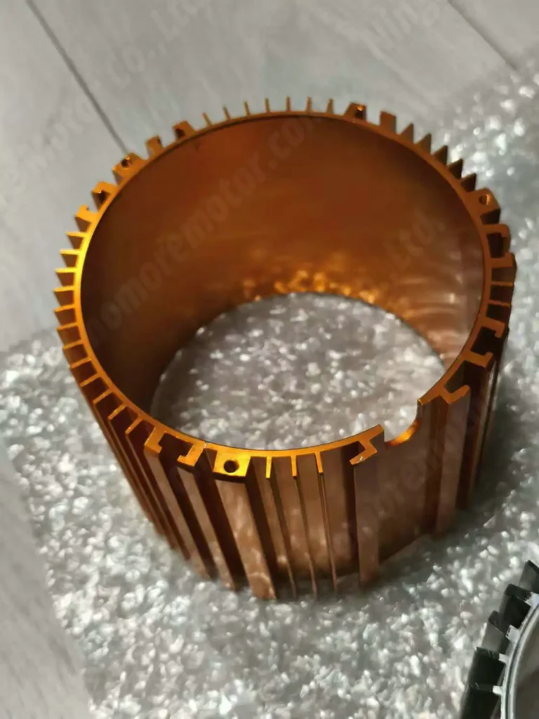 Extruded aluminum motor housing